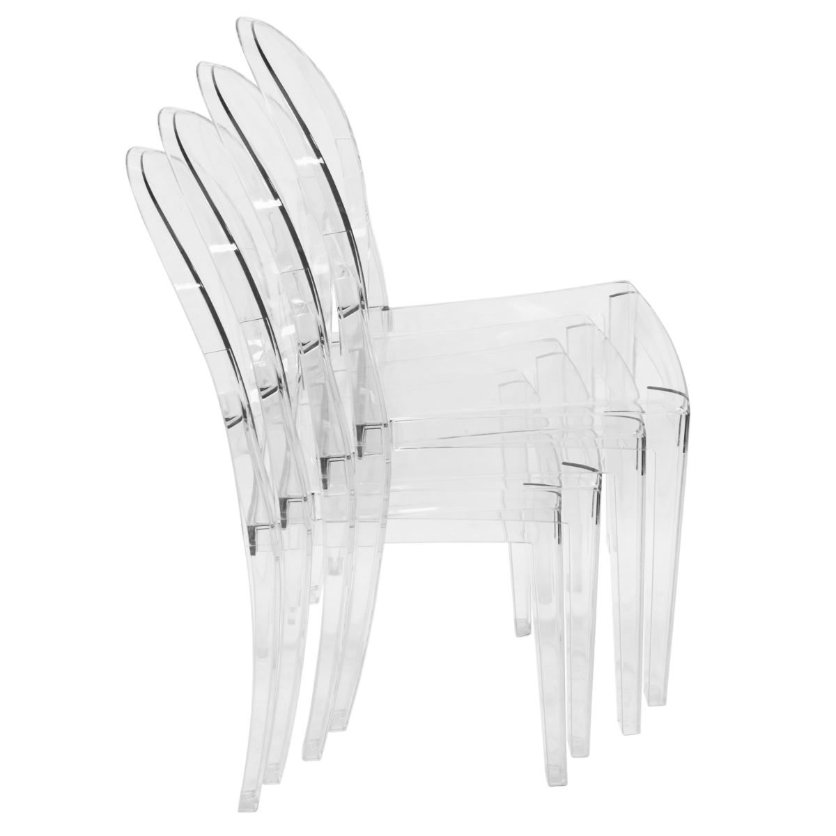 Marion Modern Transparent Acrylic Dining Chair