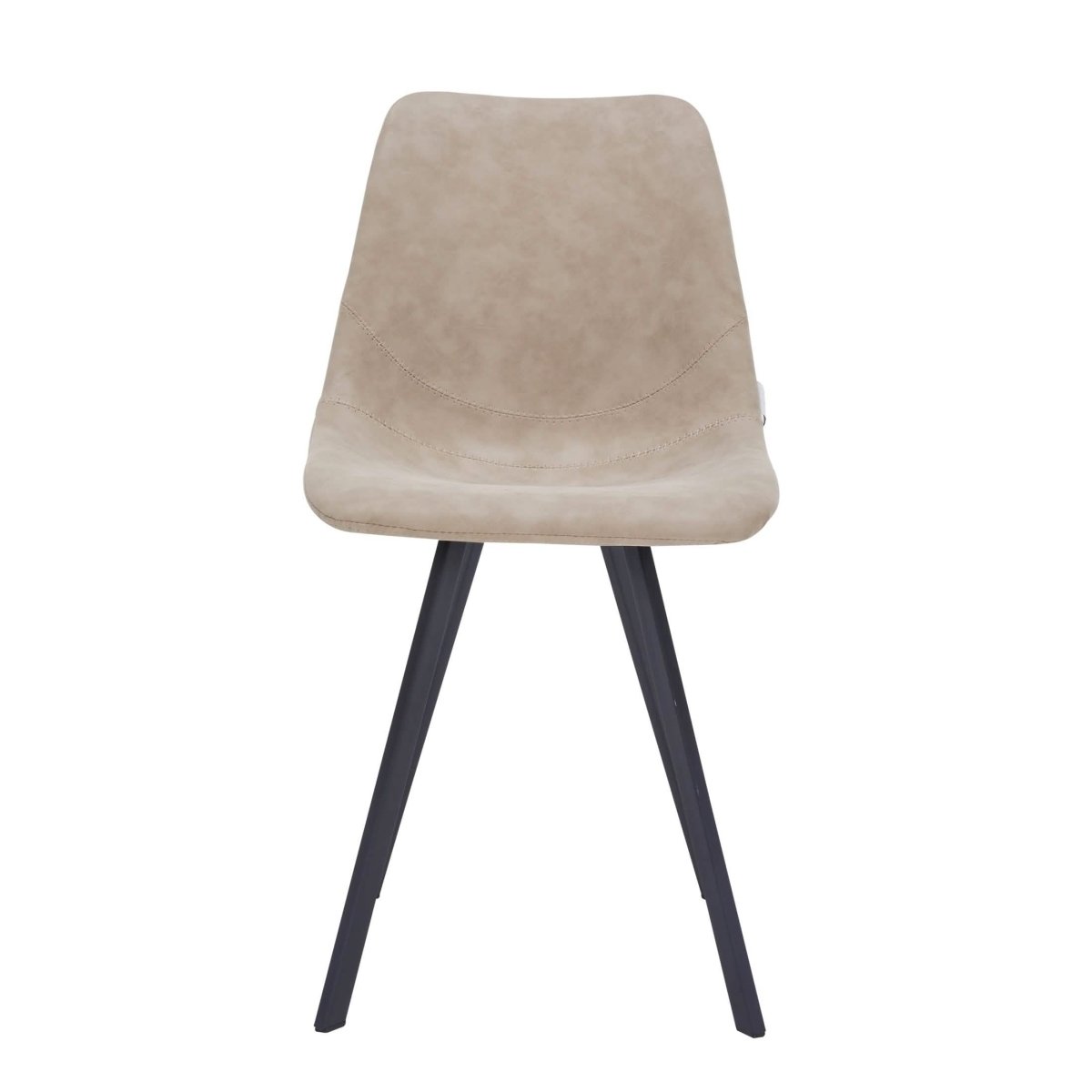 Markley Modern Leather Dining Chair With Metal Legs Set of 4