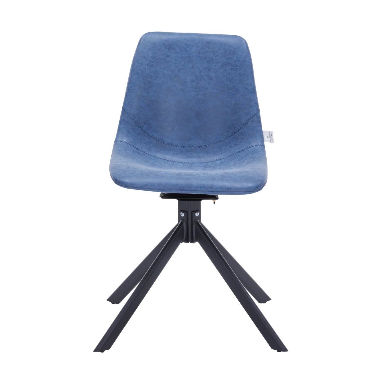 Markley Swivel Leather Dining Side Chair with Durable Iron Legs Set of 4