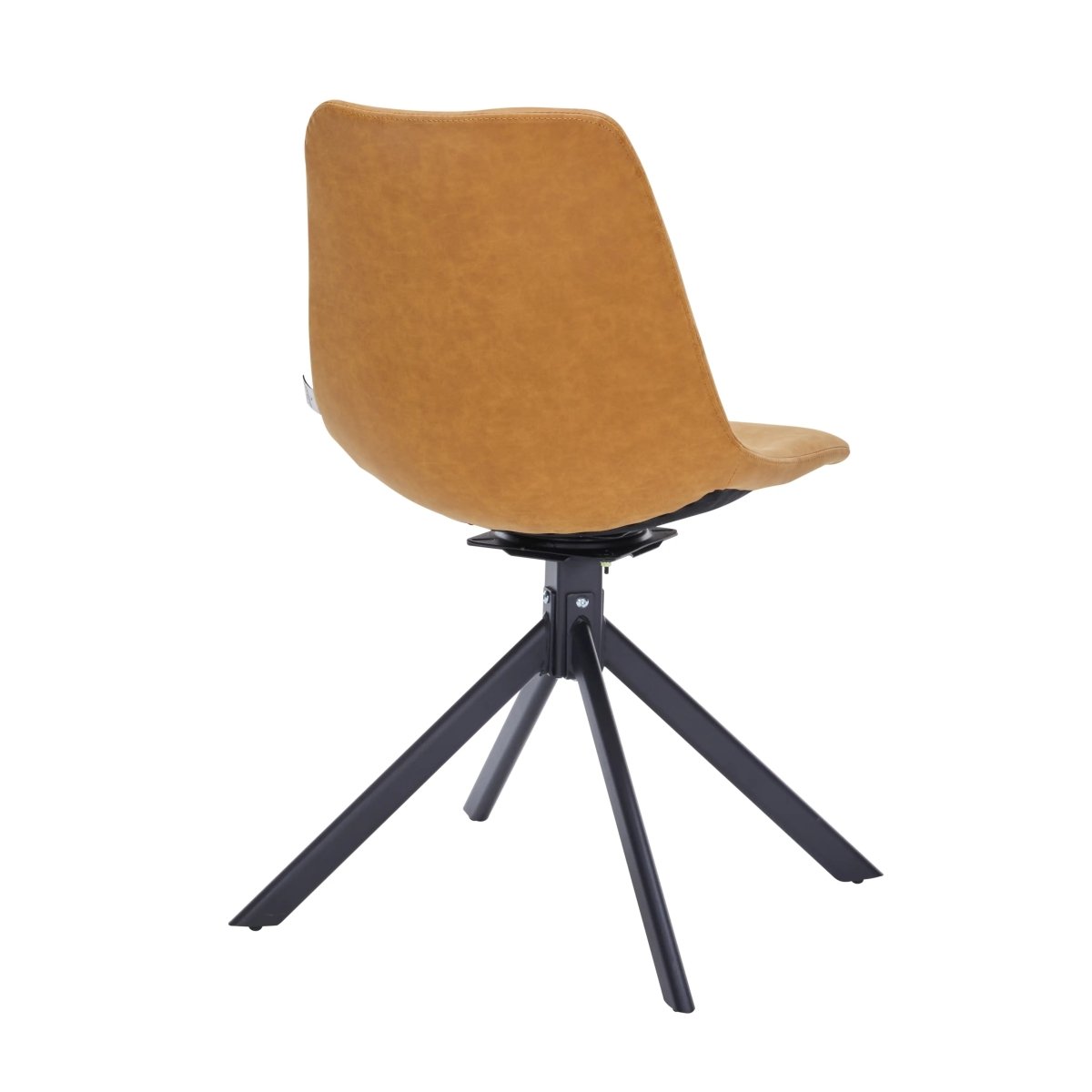 Markley Swivel Leather Dining Side Chair with Durable Iron Legs Set of 4