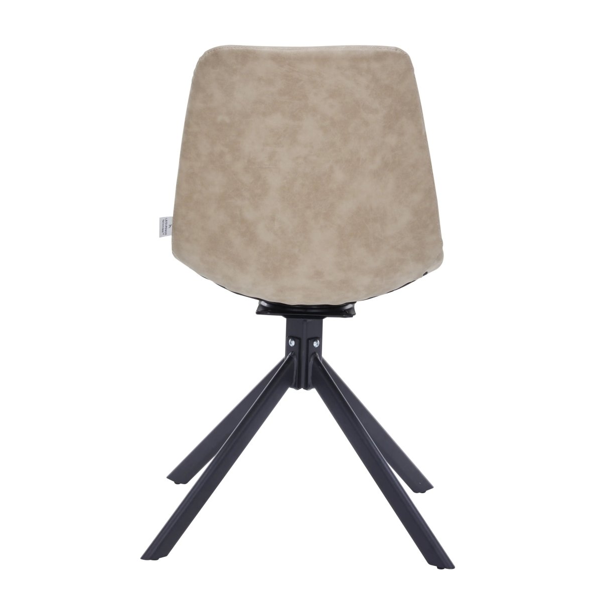 Markley Swivel Leather Dining Side Chair with Durable Iron Legs Set of 4