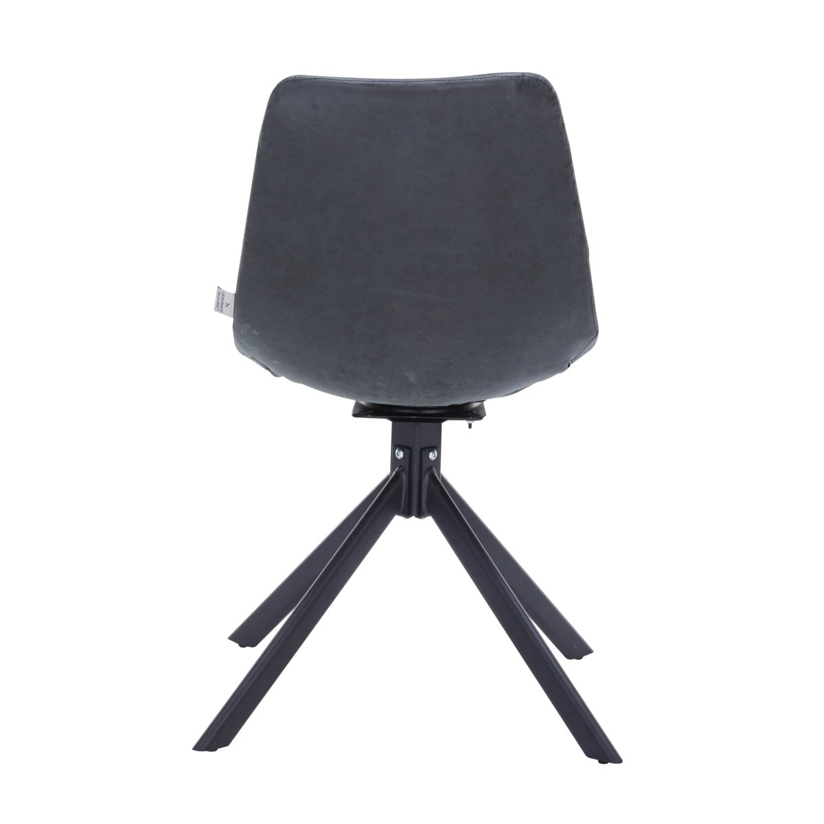 Markley Swivel Leather Dining Side Chair with Durable Iron Legs Set of 4