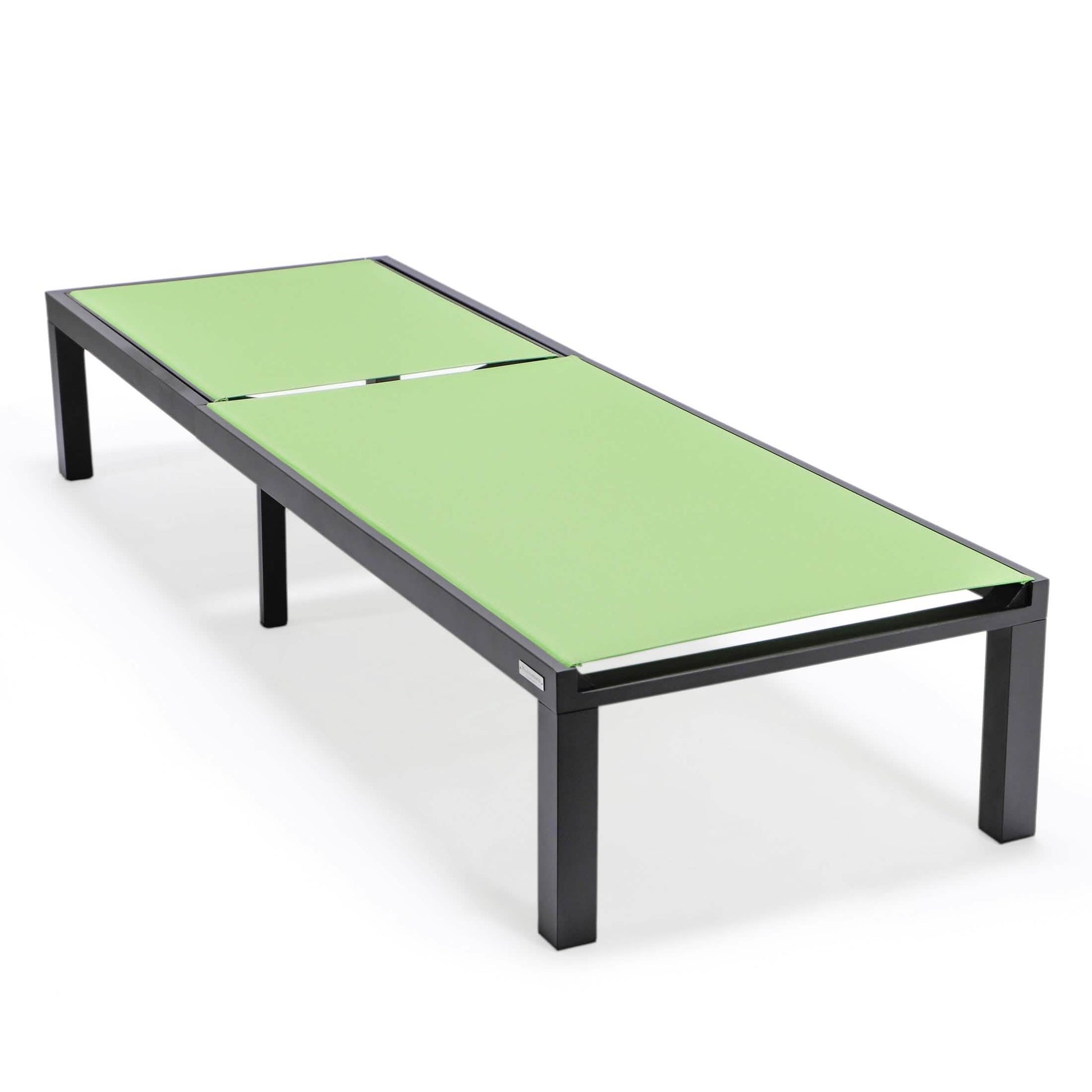 Marlin Aluminum Outdoor Chaise Lounge Chair with a Square Fire Pit Table