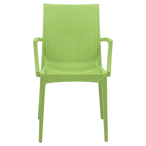 Mace Patio Outdoor Dining Armchair with Weave Design in Polypropylene