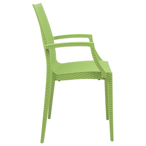 Mace Patio Outdoor Dining Armchair with Weave Design in Polypropylene