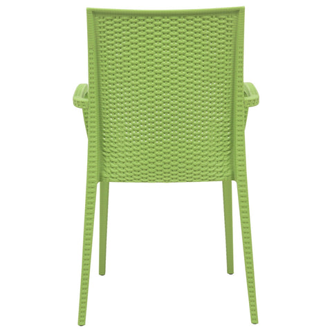 Mace Patio Outdoor Dining Armchair with Weave Design in Polypropylene