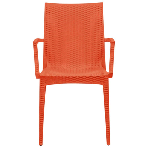 Mace Patio Outdoor Dining Armchair with Weave Design in Polypropylene