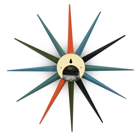 Maxi Modern Design Metal Star Silent Non-Ticking Wall Clock