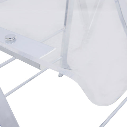 Menno Modern Acrylic Folding Chair