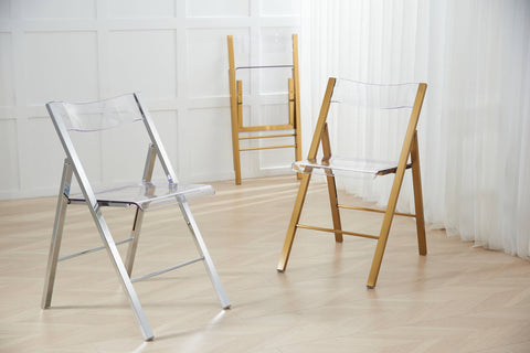 Menno Modern Acrylic Folding Chair