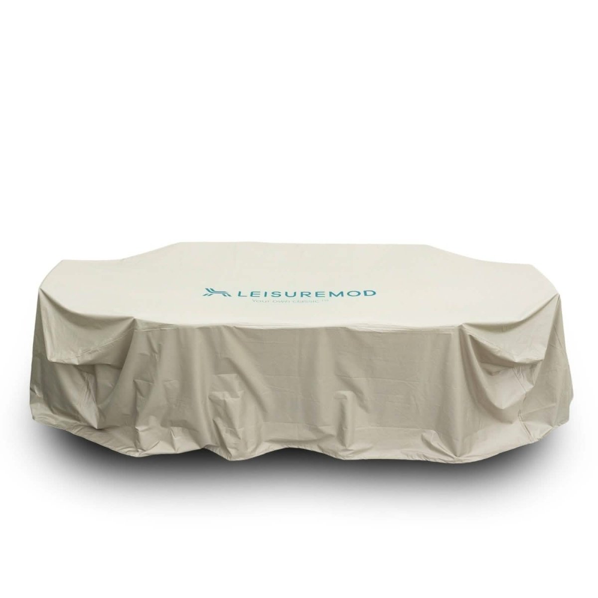 Mid-Century Modern Chelsea Rectangular Outdoor Furniture Rain Cover for 63" and 87" Patio Dining Set 63 Inch Dining Set Leisuremod
