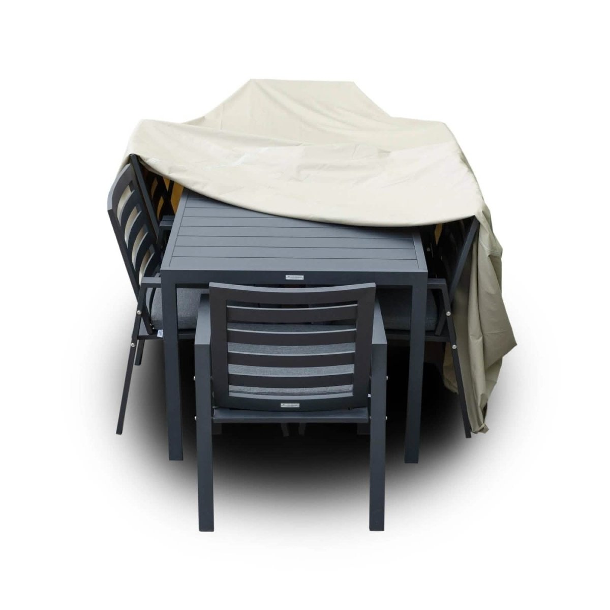 Mid-Century Modern Chelsea Rectangular Outdoor Furniture Rain Cover for 63" and 87" Patio Dining Set 87 Inch Dining Set Leisuremod