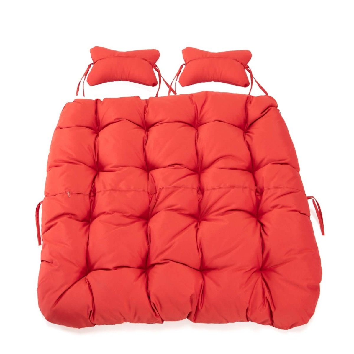 Modern Upholstered 2 Person Hanging Egg Swing Chair Cushion with Headrest