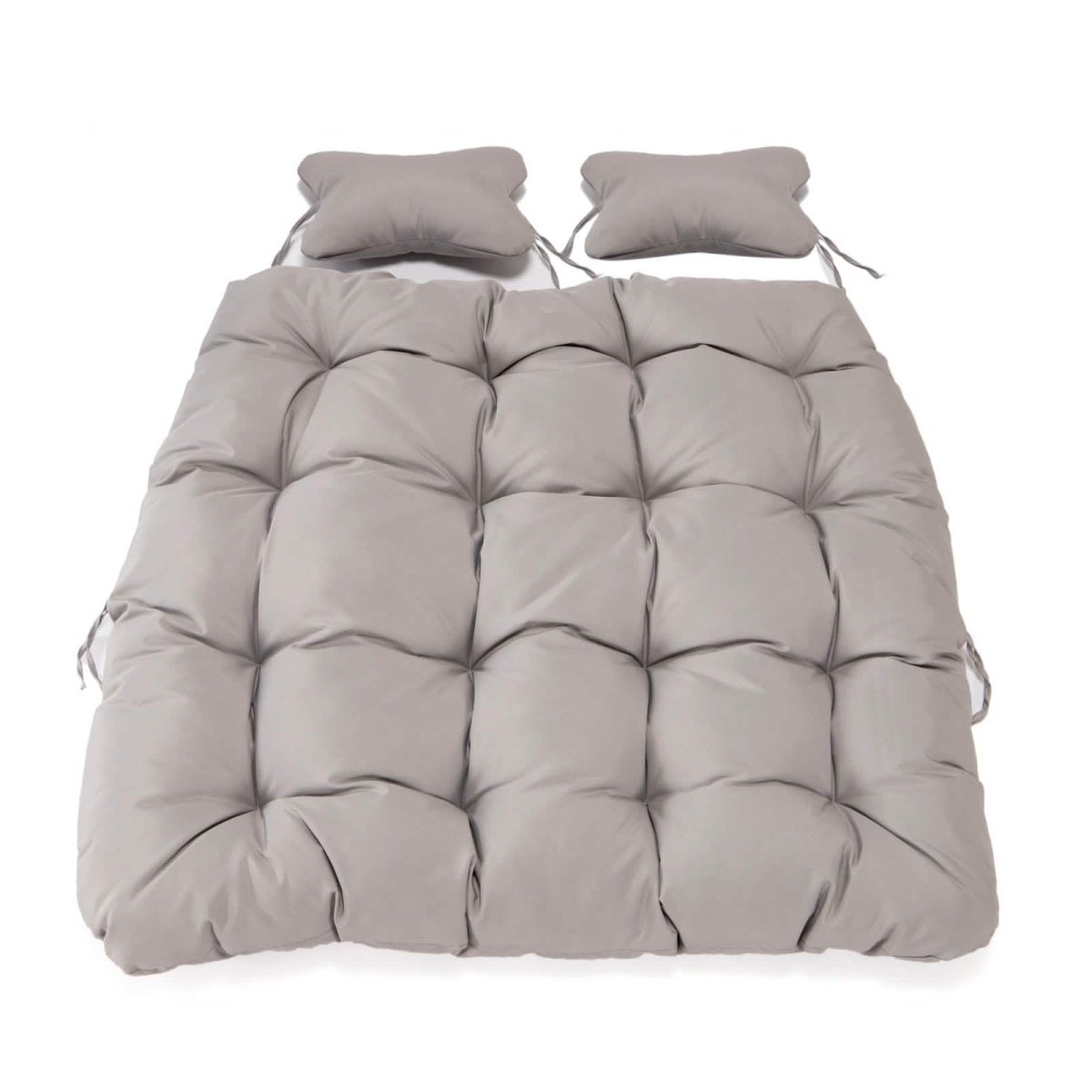 Modern Upholstered 2 Person Hanging Egg Swing Chair Cushion with Headrest