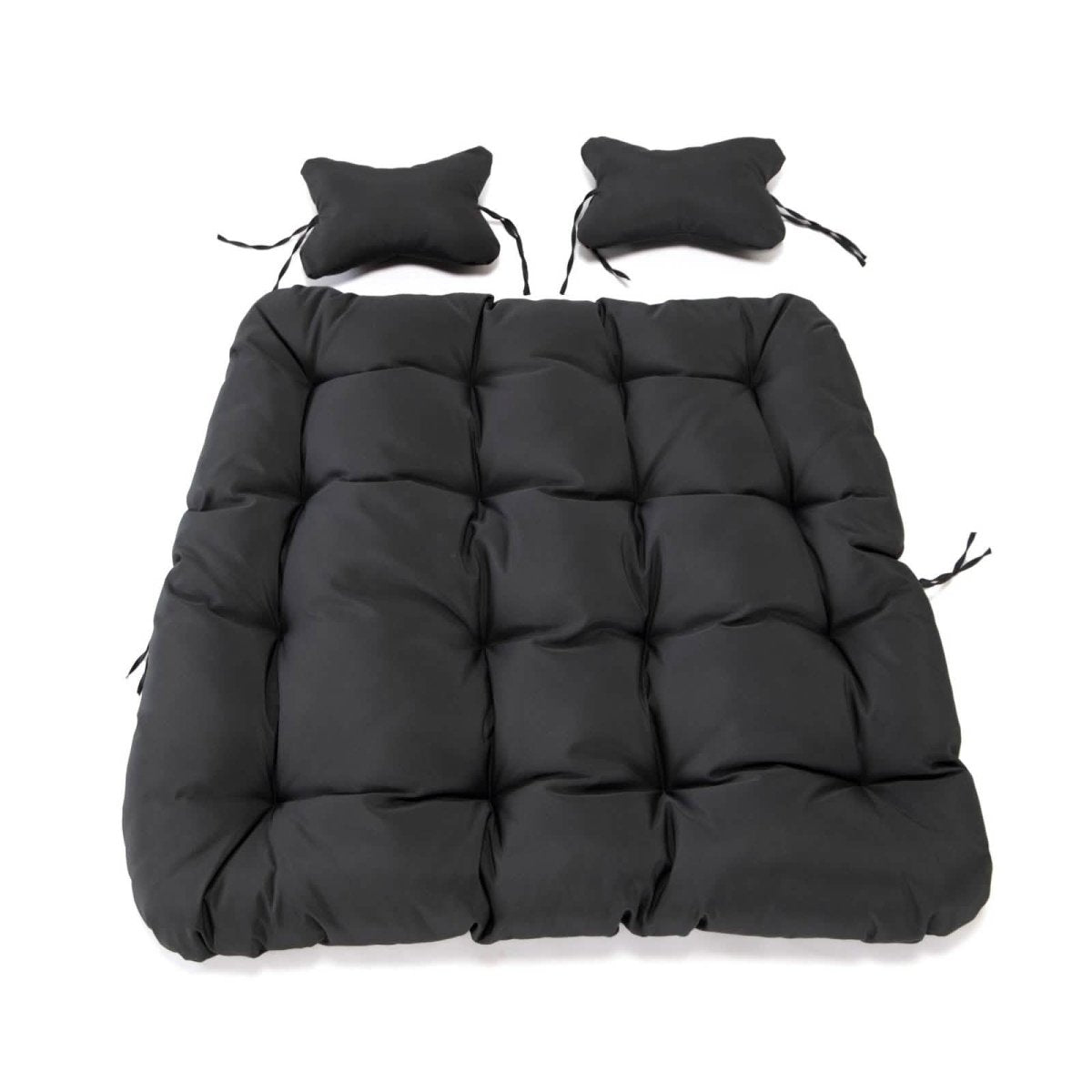 Modern Upholstered 2 Person Hanging Egg Swing Chair Cushion with Headrest