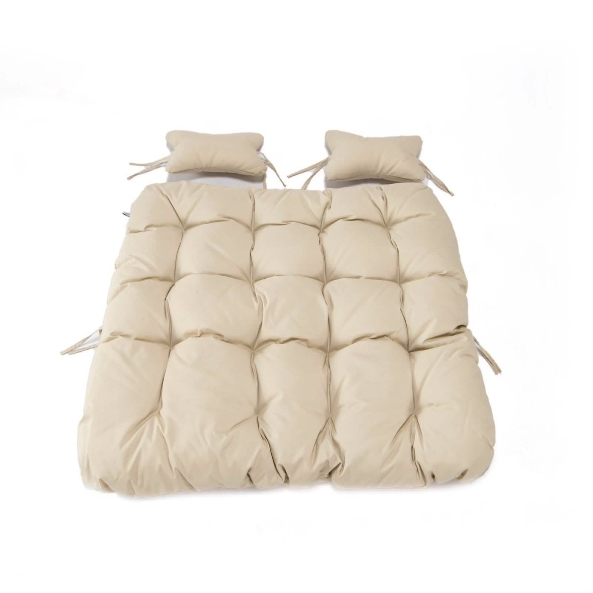 Modern Upholstered 2 Person Hanging Egg Swing Chair Cushion with Headrest