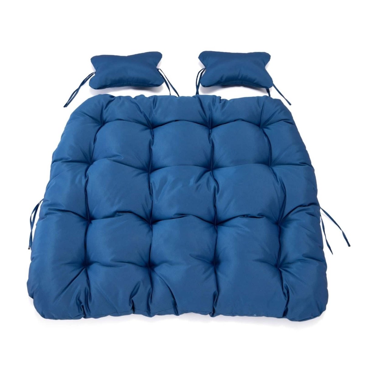 Modern Upholstered 2 Person Hanging Egg Swing Chair Cushion with Headrest