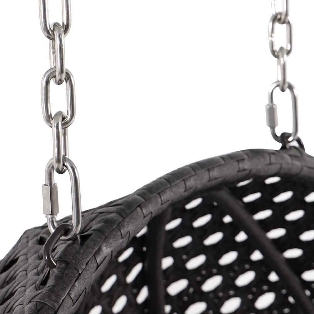 Modern Wicker Hanging Double Seater Egg Swing Chair