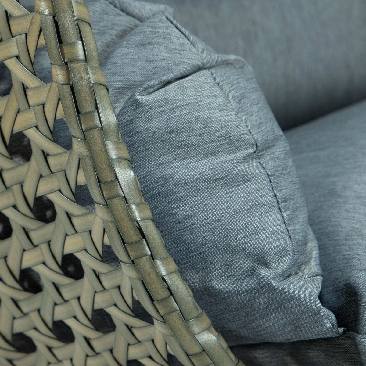 Modern Wicker Hanging Double Seater Egg Swing Chair