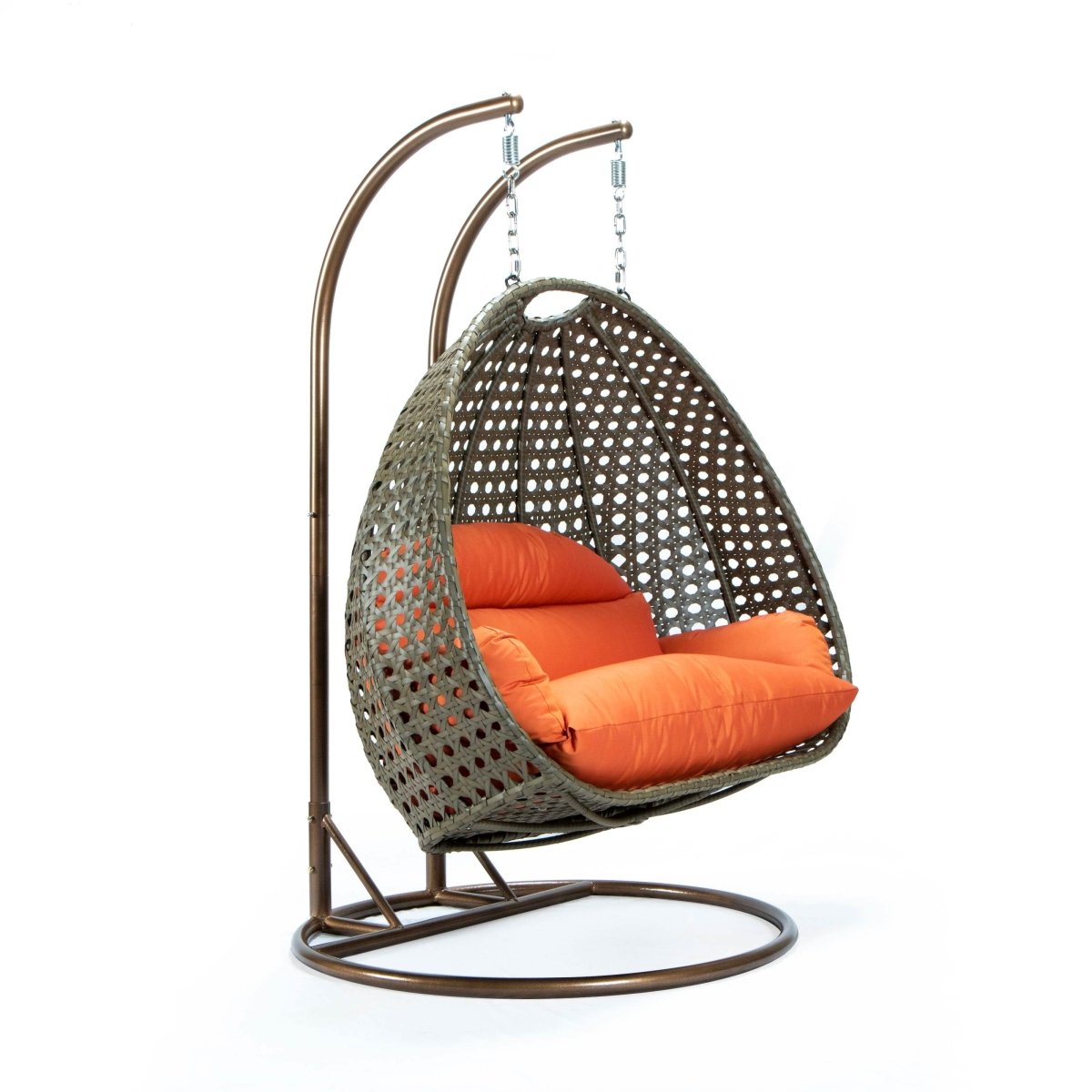 Modern Wicker Hanging Double Seater Egg Swing Chair