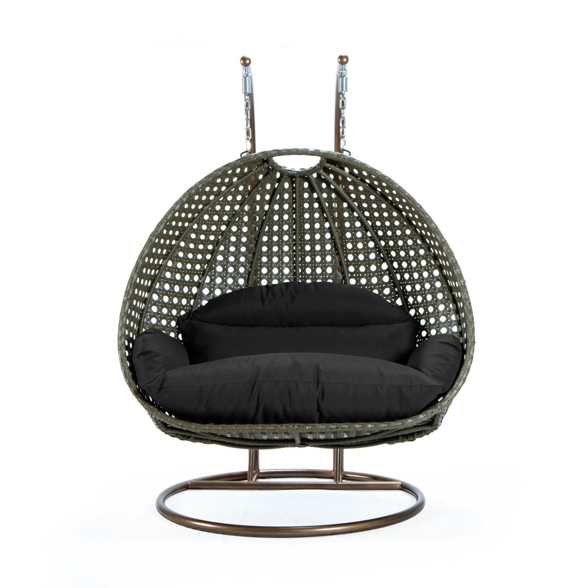 Modern Wicker Hanging Double Seater Egg Swing Chair