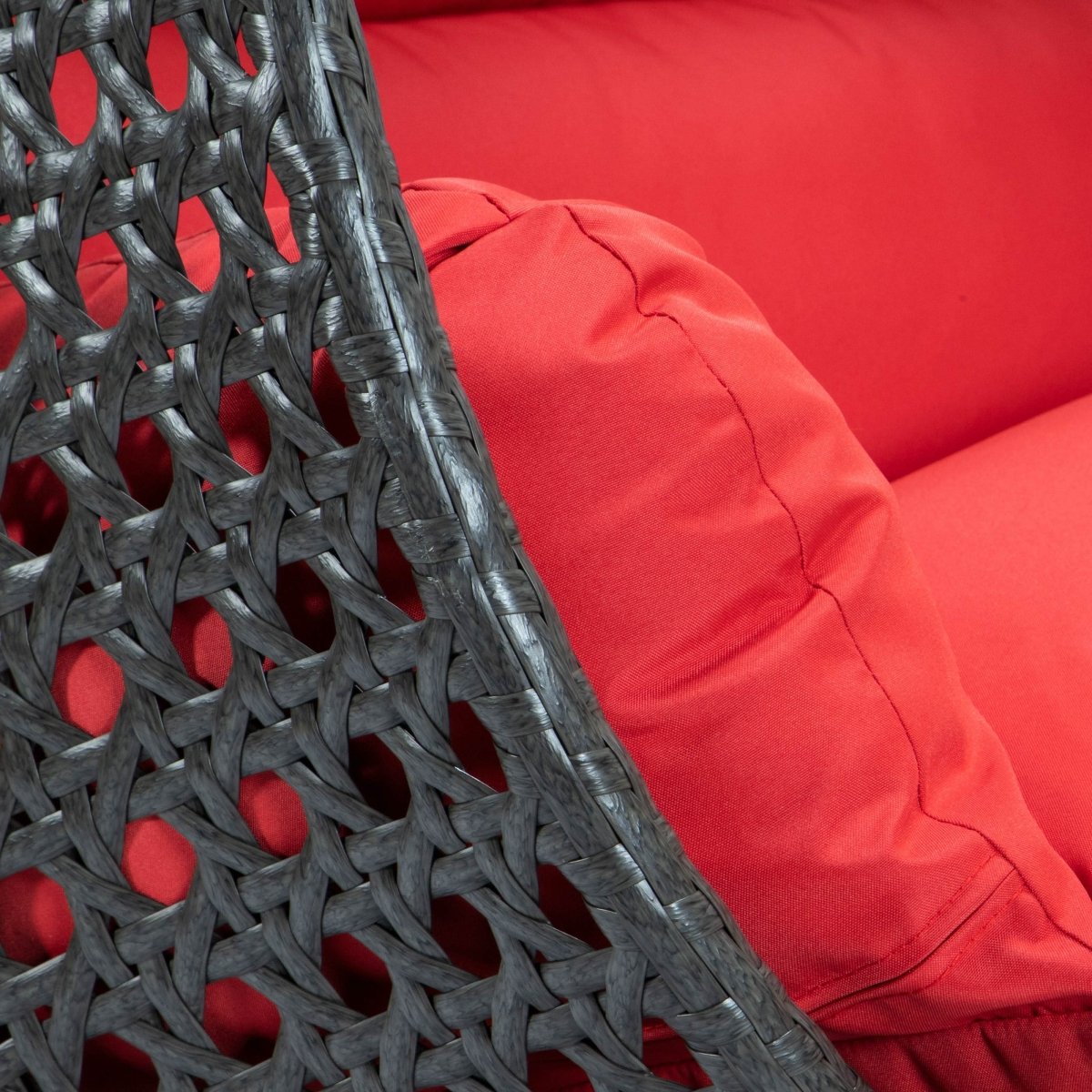 Modern Wicker Hanging Double Seater Egg Swing Chair