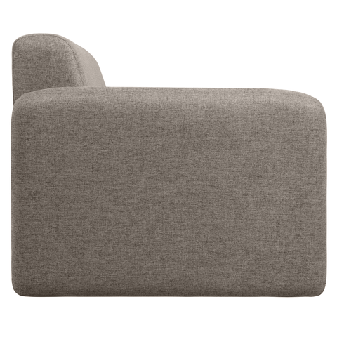 Nyta Accent Chair Upholstered in Linen/Boucle with Pine Wood Frame