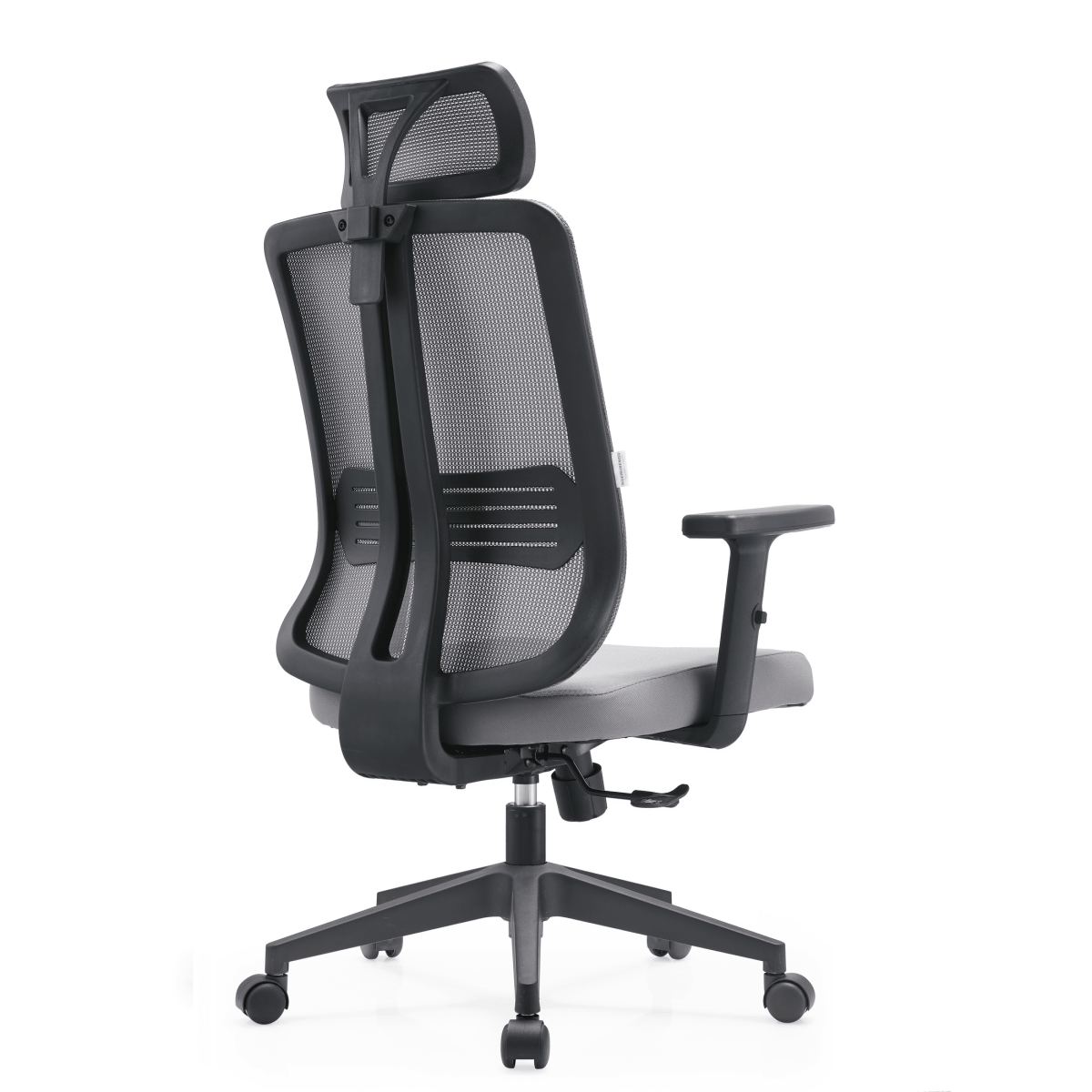 Nift Adjustable Upholstered Office Chair with Foam Filled Seat and Mesh Back and Headrest