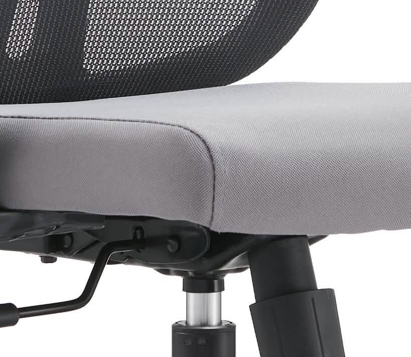 Nift Adjustable Upholstered Office Chair with Foam Filled Seat and Mesh Back and Headrest