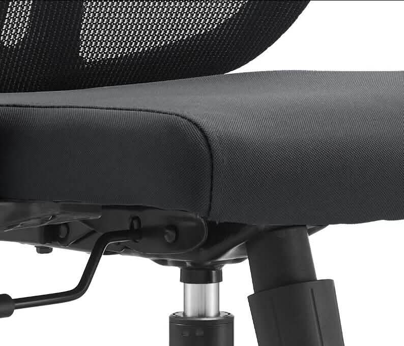 Nift Adjustable Upholstered Office Chair with Foam Filled Seat and Mesh Back and Headrest