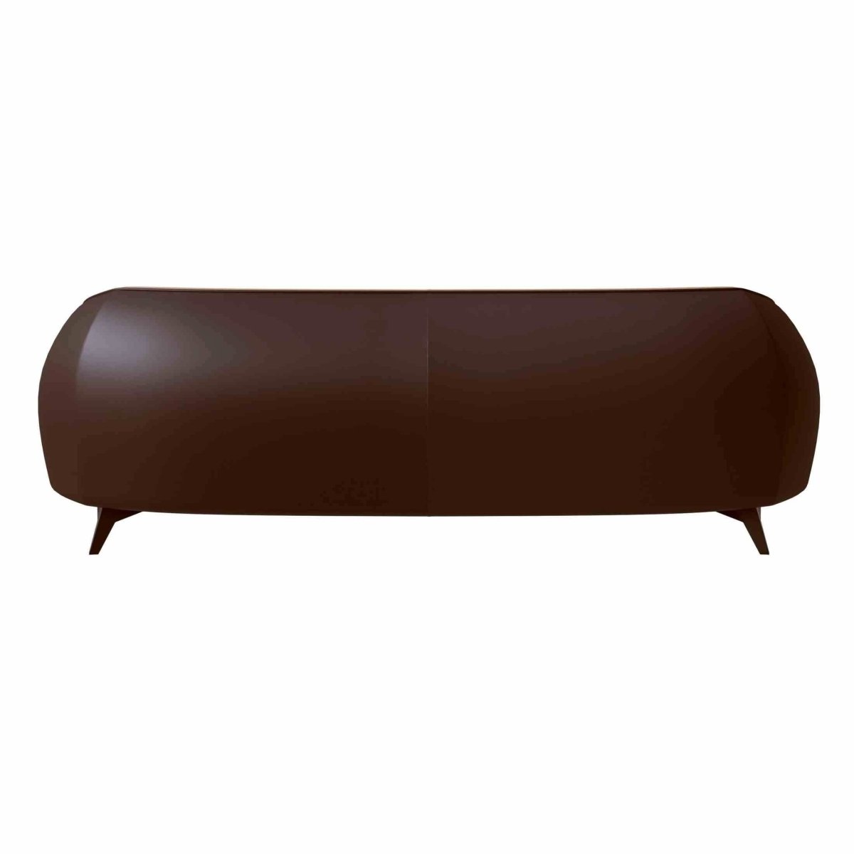 Opula 3 - Seater Leather Sofa with Stainless Steel Legs