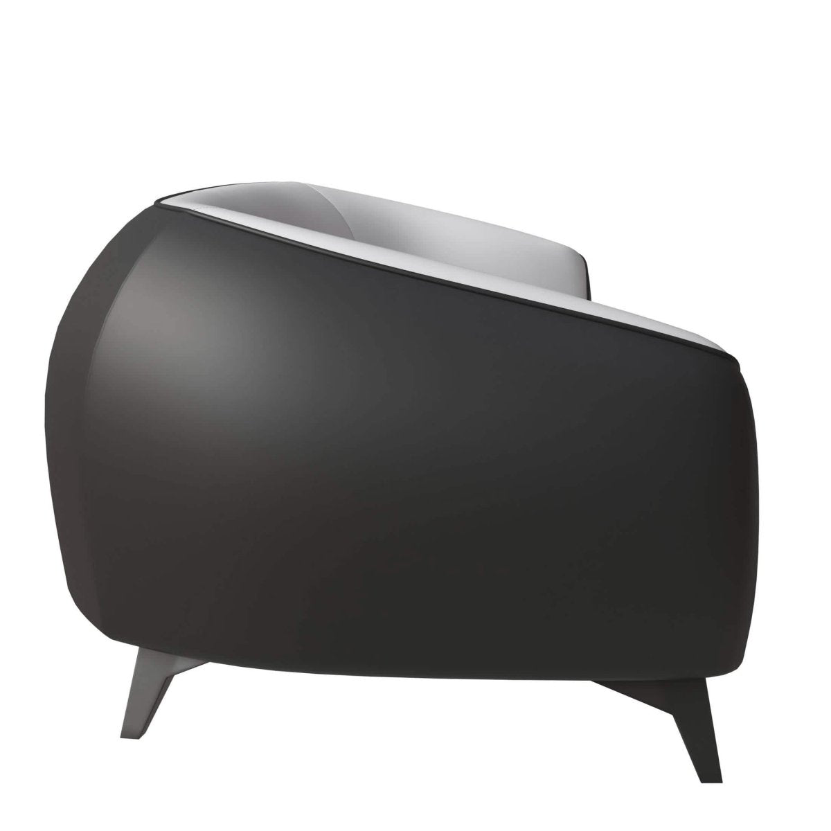 Opula 3 - Seater Leather Sofa with Stainless Steel Legs