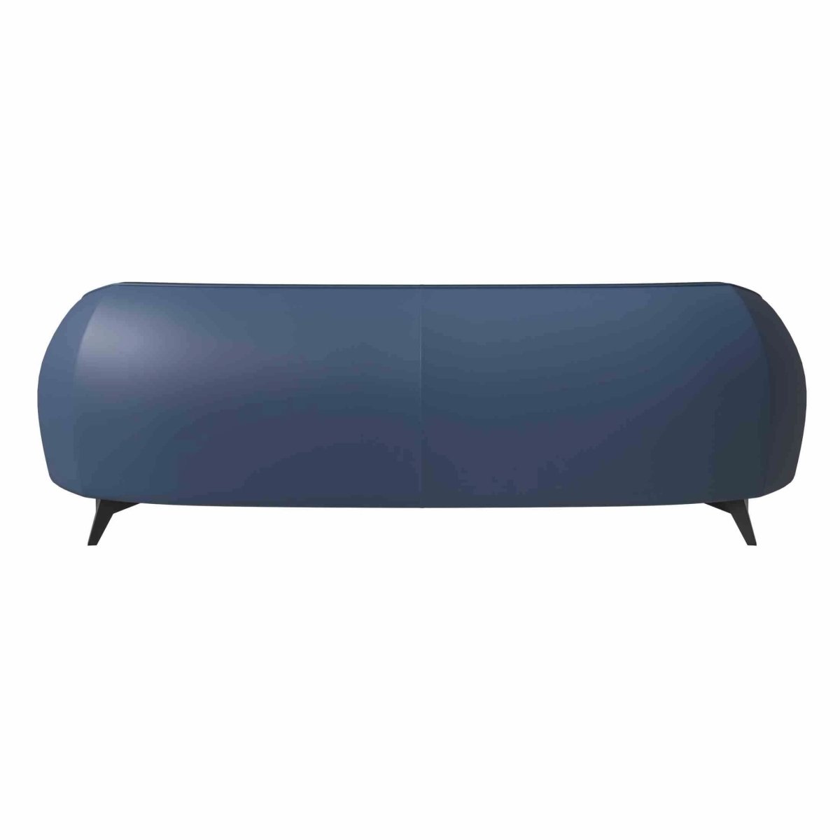 Opula 3 - Seater Leather Sofa with Stainless Steel Legs