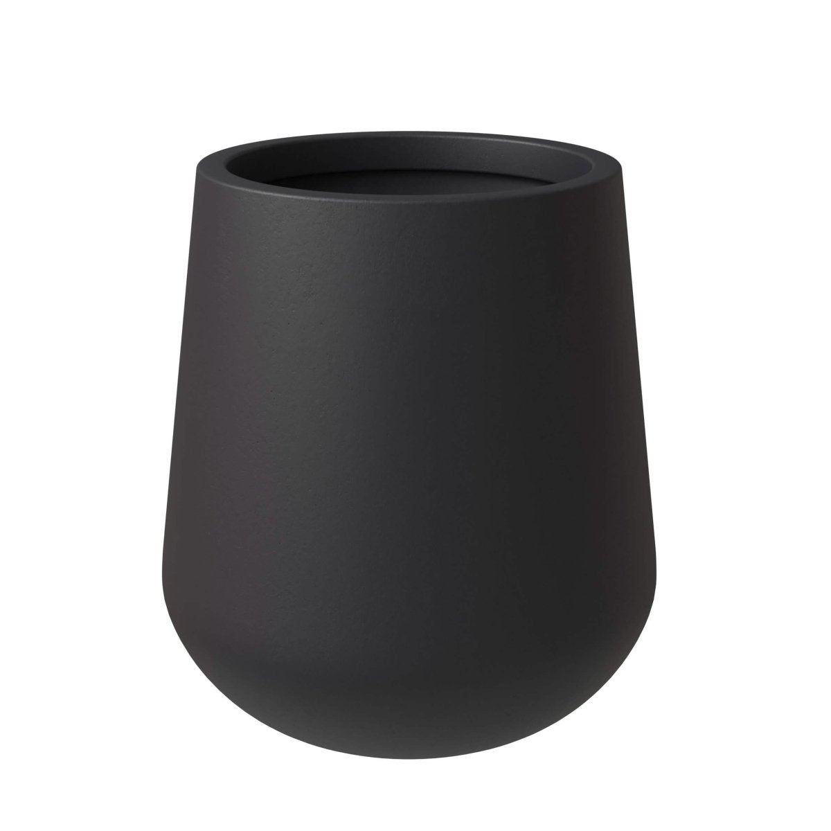Orchid Modern Tapered Round Planter Pot in Fiberstone and Clay Weather Resistant Design