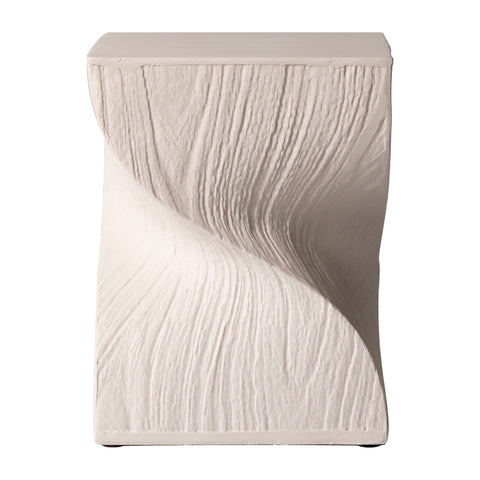 Onyx Square Side Table in Fiberstone Assembled Accent End Table