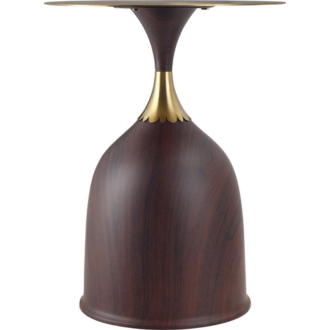 Oslo Side Table Round Stainless Steel Top and Pedestal Base