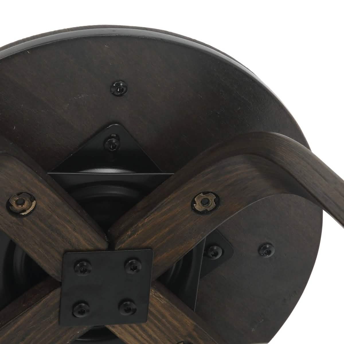 Pelya Modern Swivel Counter Stool Upholstered in Leather With Chrome Iron Footrest