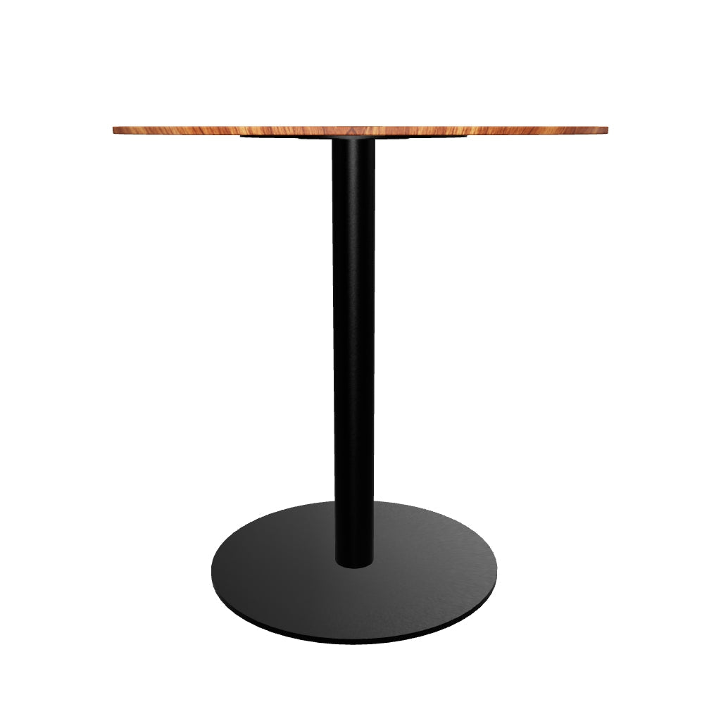 Vail Collection Dining Table Black/Gold Base With 27"/36" Round Black MDF Top