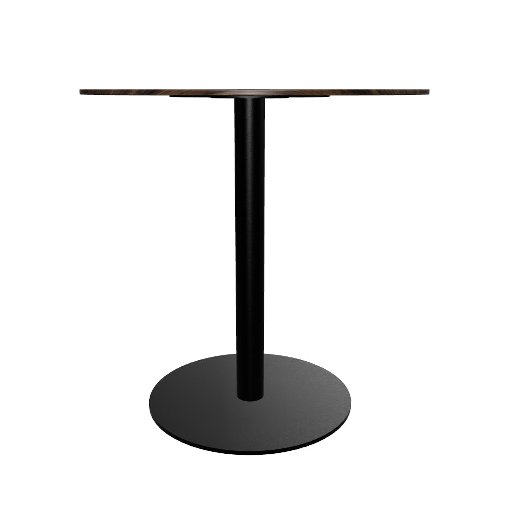 Vail Collection Dining Table Black/Gold Base With 27"/36" Round Black MDF Top