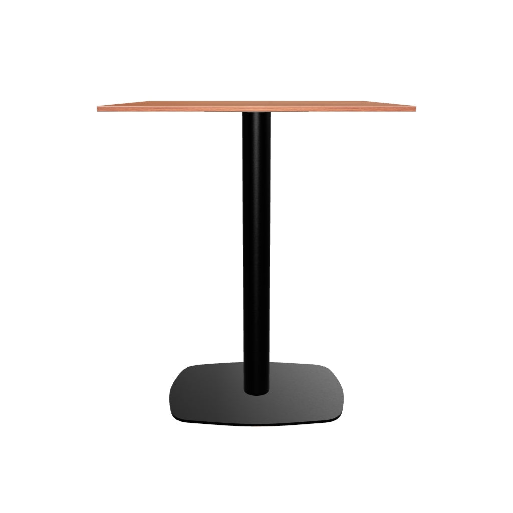 Vail Collection Dining Table Black Rectangle Base With 24" Square MDF Top