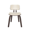 Clivo Modern Wooden Dining Chair With Walnut Color Frame