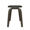 Pelya Mordern Wooden Dining Stool With Walnut Color Frame