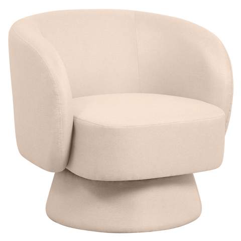 Raze Accent Chair Upholstered in Boucle/Linen/Velvet Armchair with Removable Round Base