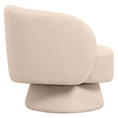 Raze Accent Chair Upholstered in Boucle/Linen/Velvet Armchair with Removable Round Base