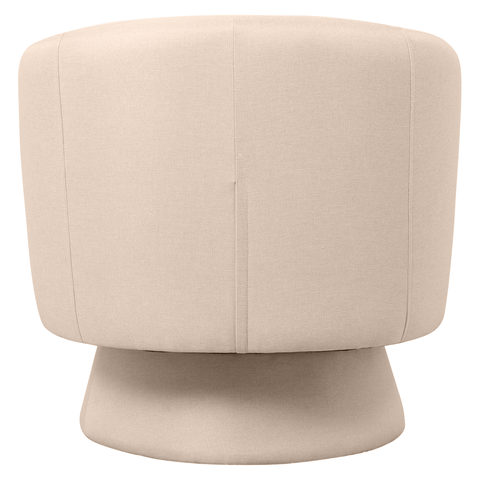 Raze Accent Chair Upholstered in Boucle/Linen/Velvet Armchair with Removable Round Base