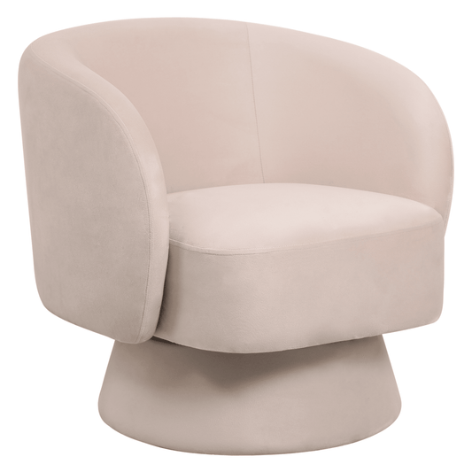 Raze Accent Chair Upholstered in Boucle/Linen/Velvet Armchair with Removable Round Base