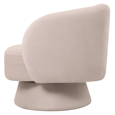 Raze Accent Chair Upholstered in Boucle/Linen/Velvet Armchair with Removable Round Base