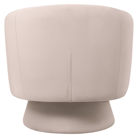 Raze Accent Chair Upholstered in Boucle/Linen/Velvet Armchair with Removable Round Base