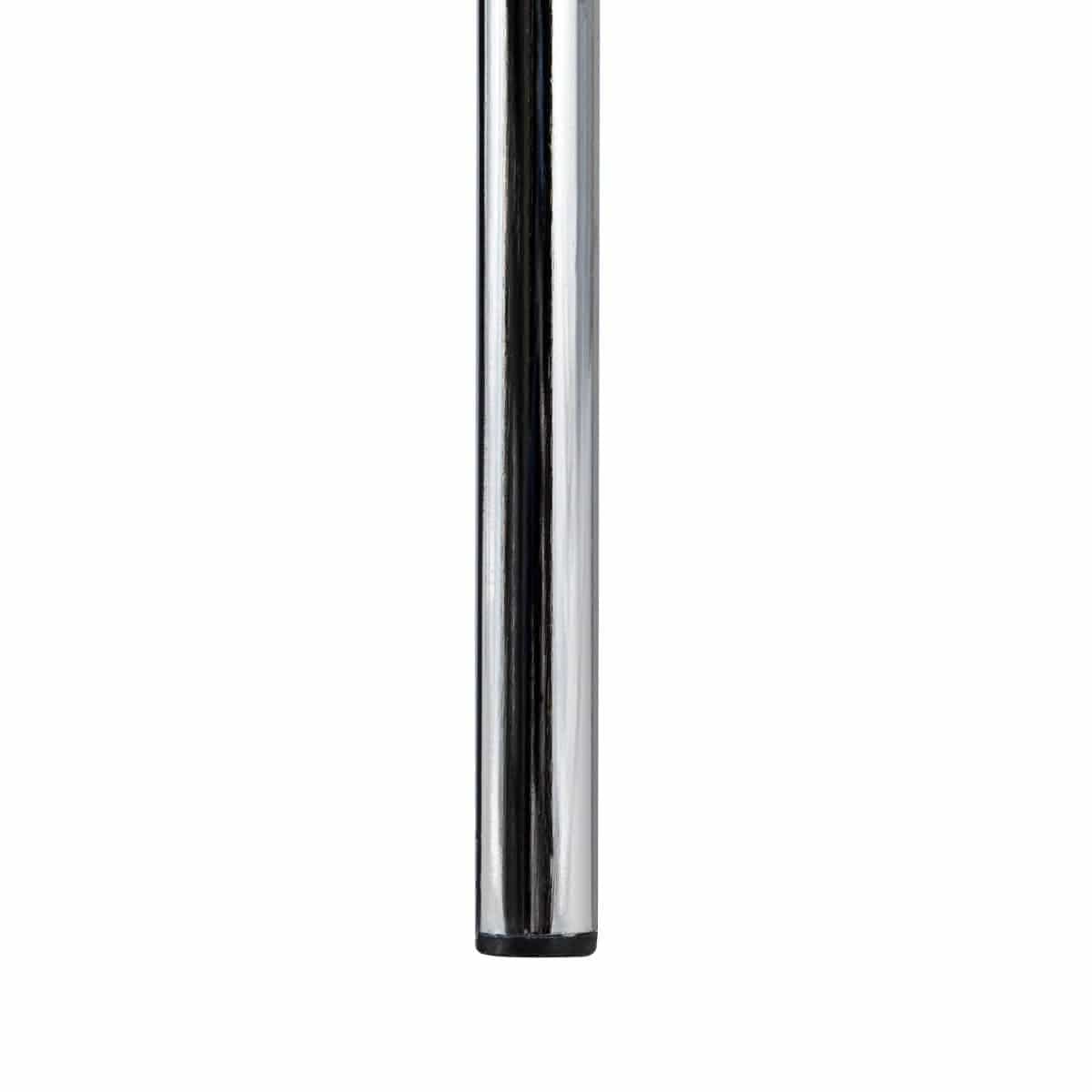 Ralph Modern Pinstripe Design Dining Chair in Chrome
