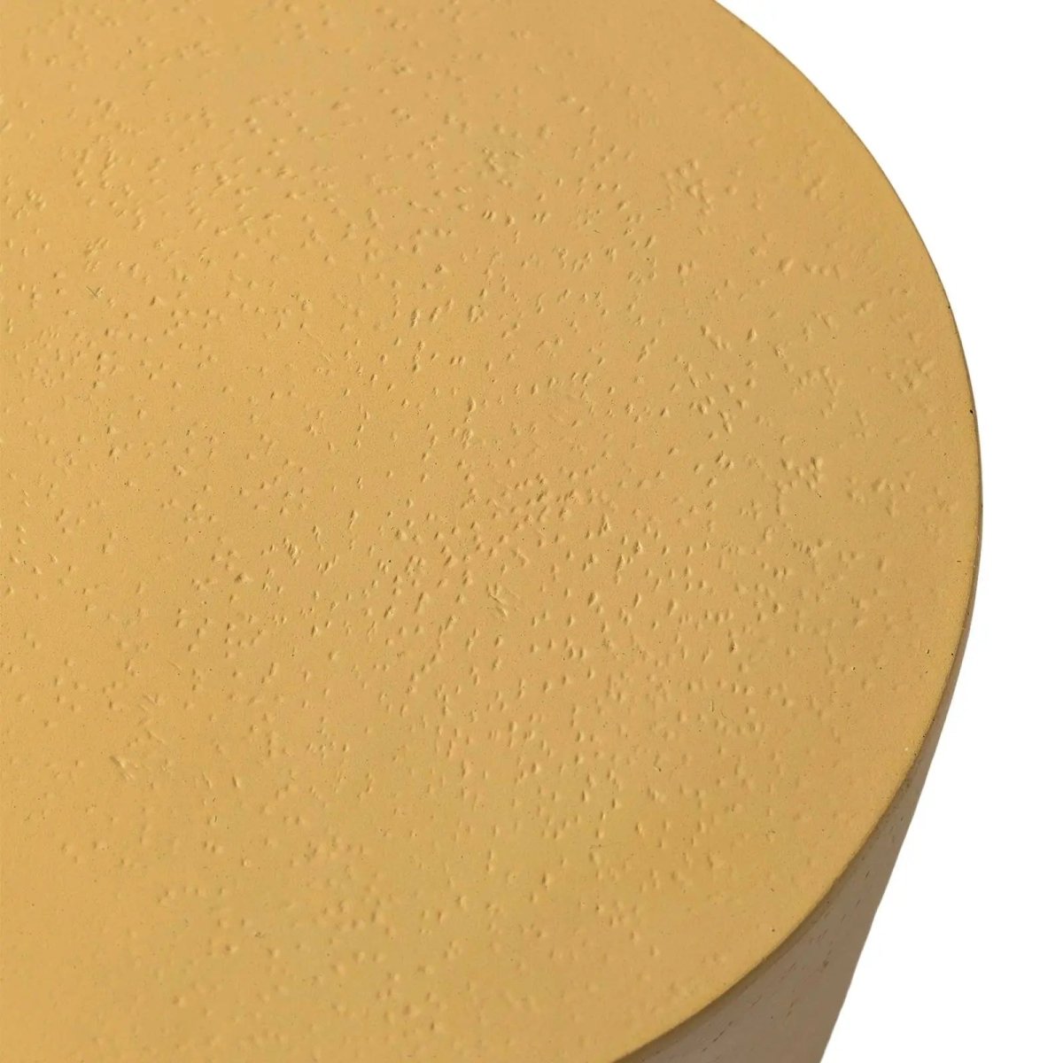 Ramble 14" Wide Round Side Table – Modern Fiberstone Accent End Table for Indoor Outdoor